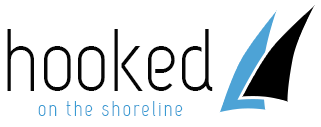 hooked: on the shoreline Logo